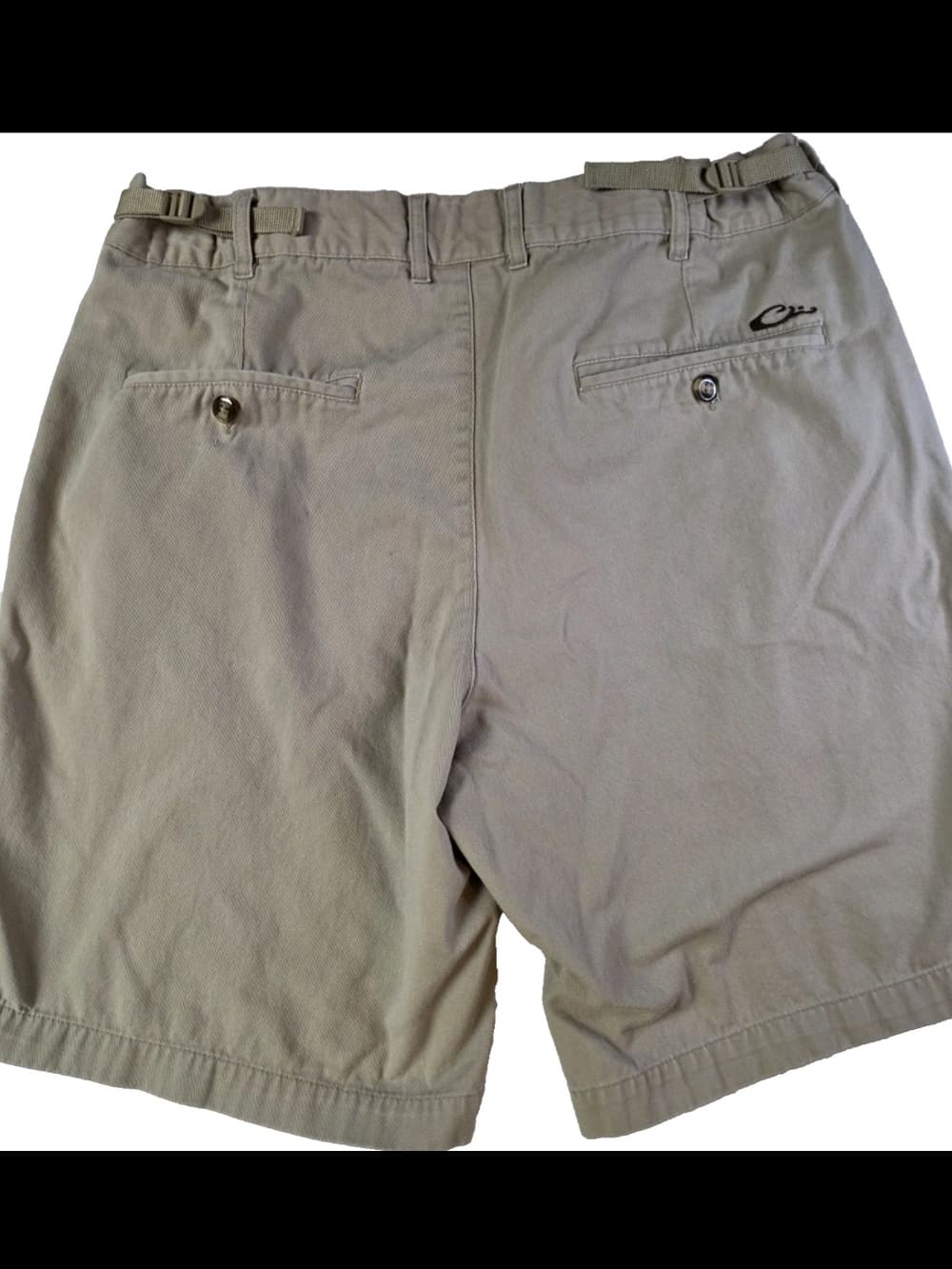 Drake Men’s Medium Flat Front Shorts - Light Taupe - Thumbnail 4