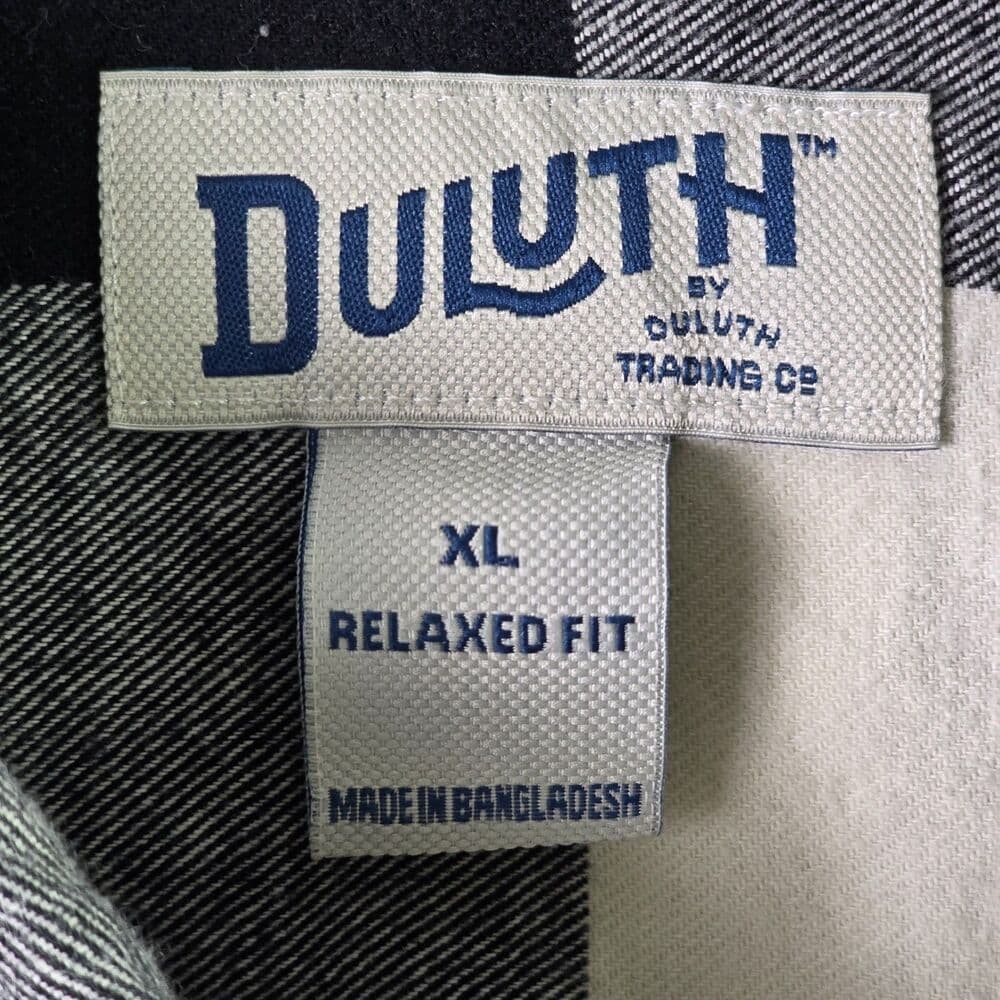Duluth Trading Men's‎ XL Checkered Flannel Long Sleeve Button Down Shirt - Thumbnail 3