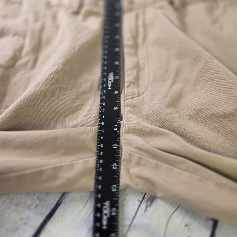 Polo Ralph Lauren Men's 40" Khaki Beige Chino Flat Front Shorts - Thumbnail 11