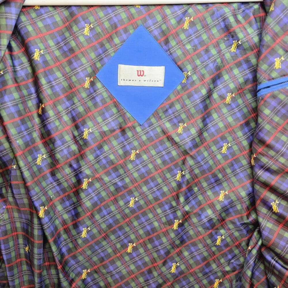 Wilson Golf Jacket Mens Large Blue Full‎ Zip Long Sleeve Windbreaker - Thumbnail 4