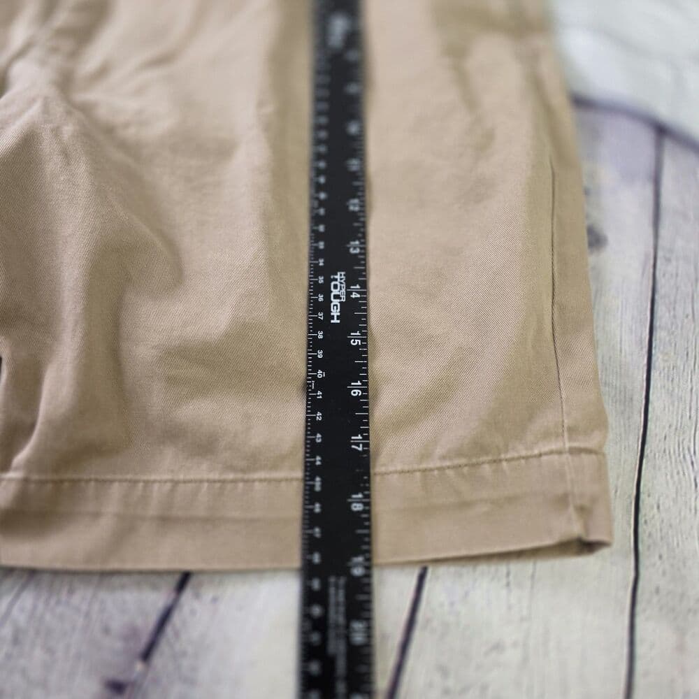 Polo Ralph Lauren Men's 40" Khaki Beige Chino Flat Front Shorts - Thumbnail 10