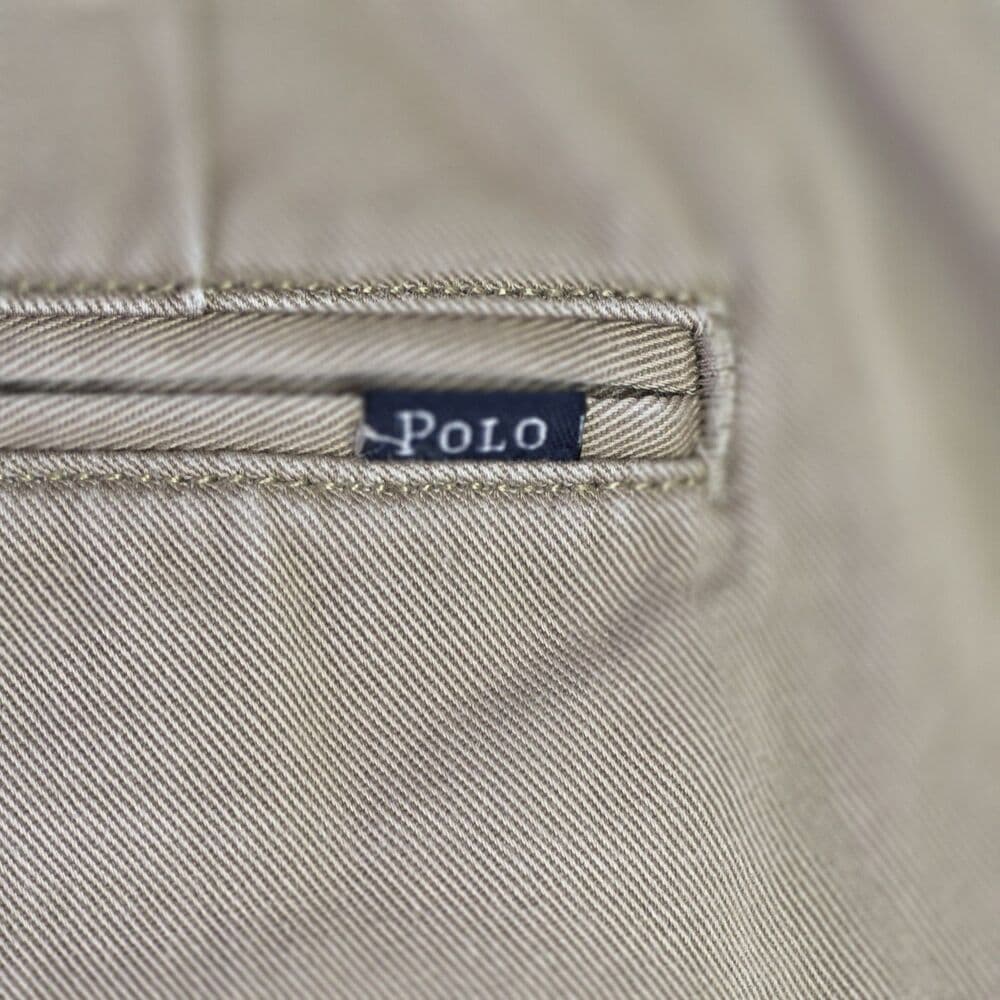 Polo Ralph Lauren Men's 40" Khaki Beige Chino Flat Front Shorts - Thumbnail 13