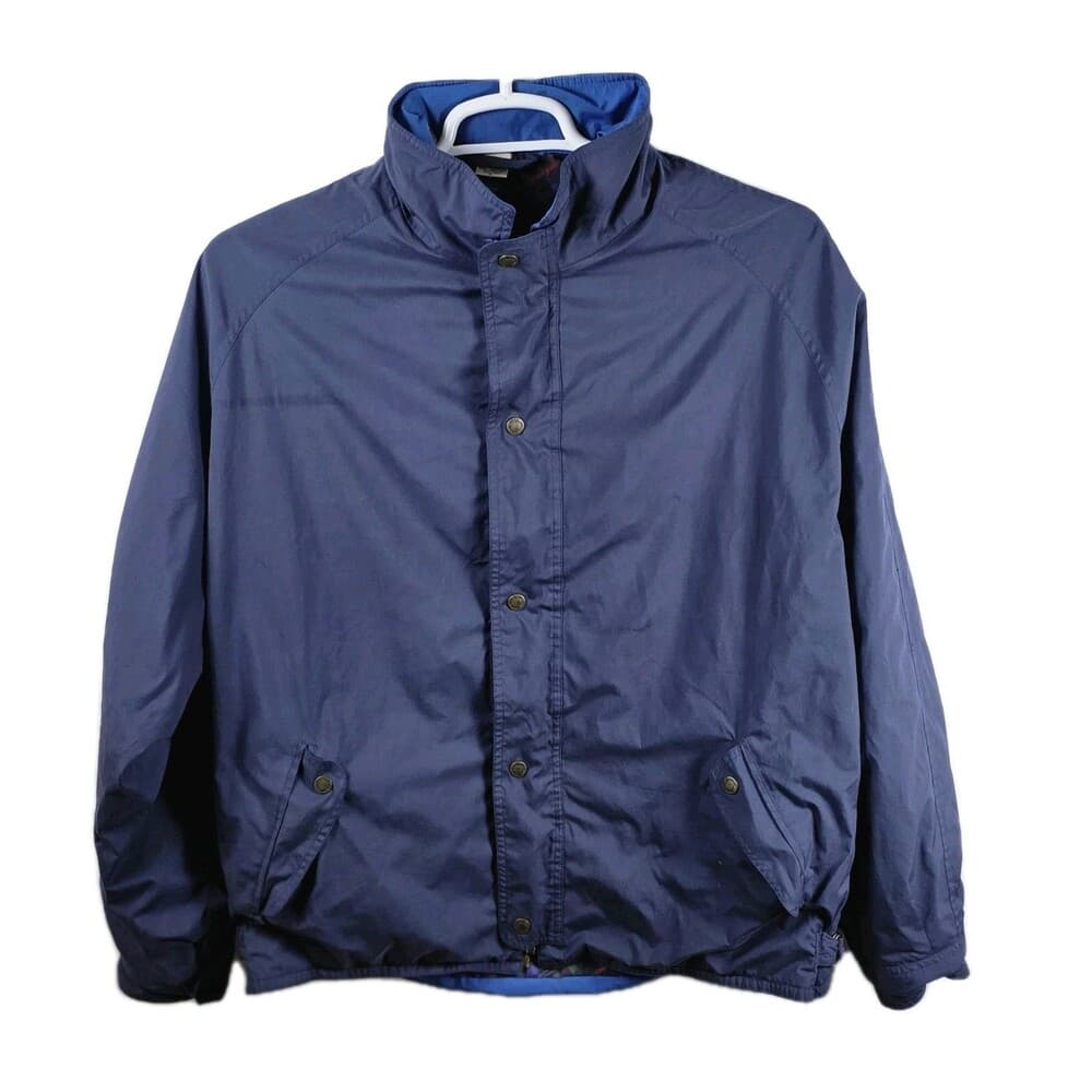 Wilson Golf Jacket Mens Large Blue Full‎ Zip Long Sleeve Windbreaker - Thumbnail 9