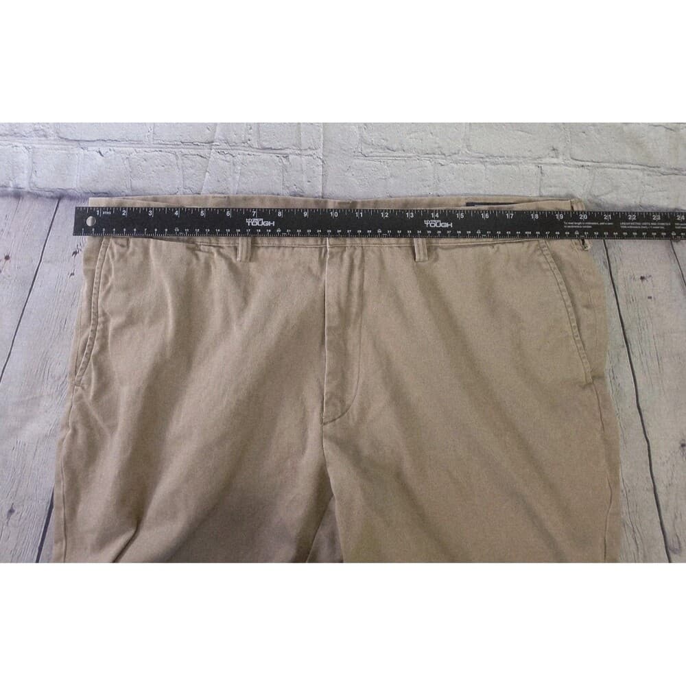 Polo Ralph Lauren Men's 40" Khaki Beige Chino Flat Front Shorts - Thumbnail 7