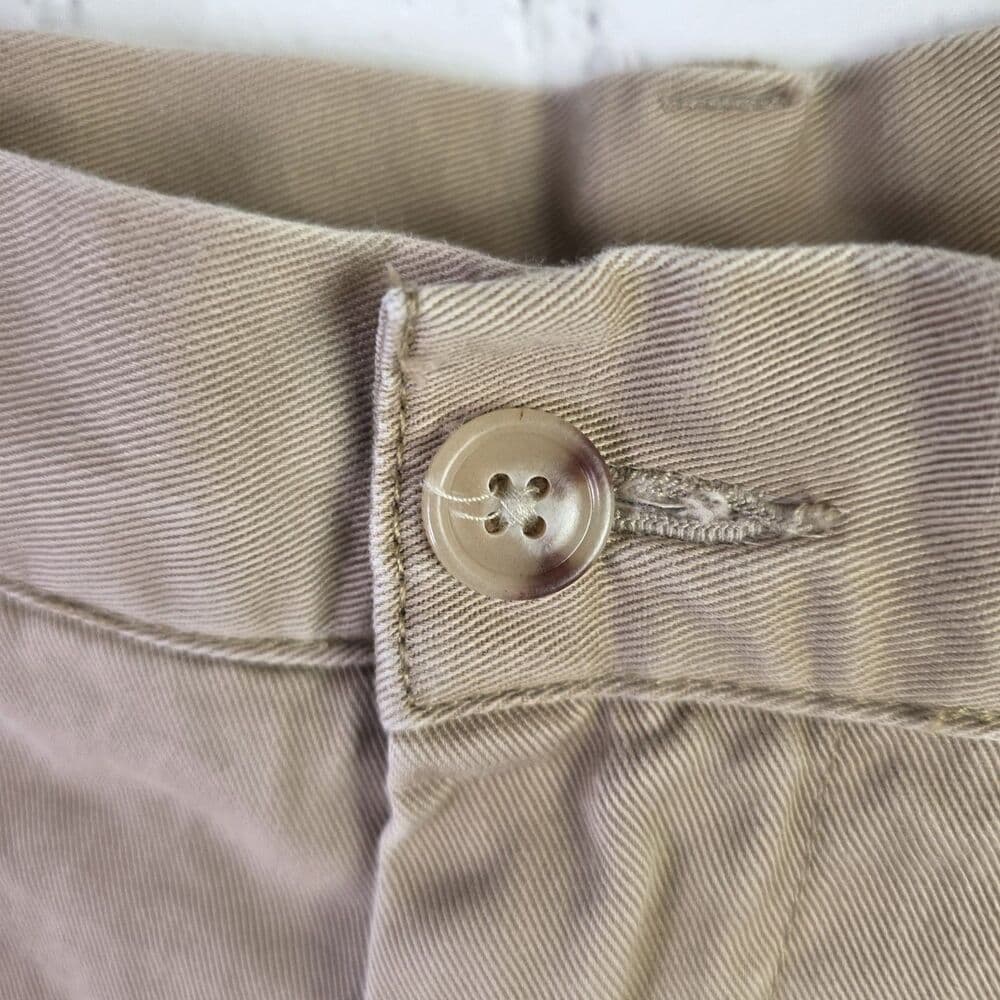 Polo Ralph Lauren Men's 40" Khaki Beige Chino Flat Front Shorts - Thumbnail 2