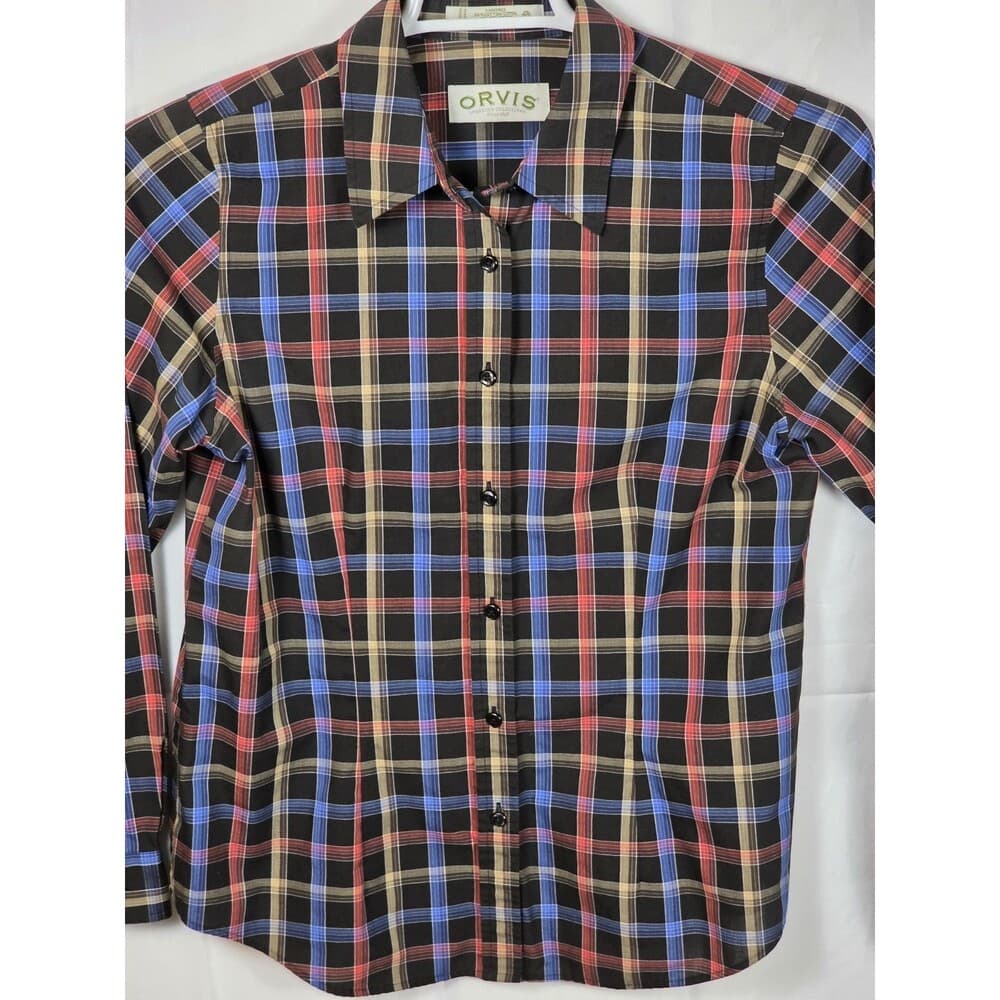 Orvis Women’s Size 10 Plaid Long Sleeve Button Up‎ Shirt - Thumbnail 2