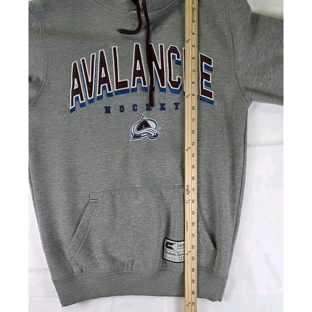 NHL Colorado‎ Avalanche Men's Large Gray Hoodie - Thumbnail 6