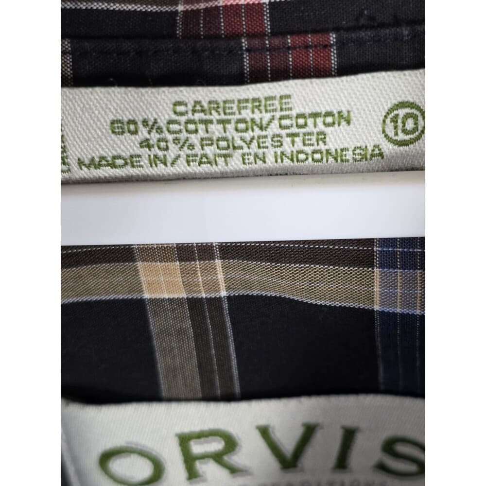 Orvis Women’s Size 10 Plaid Long Sleeve Button Up‎ Shirt - Thumbnail 4