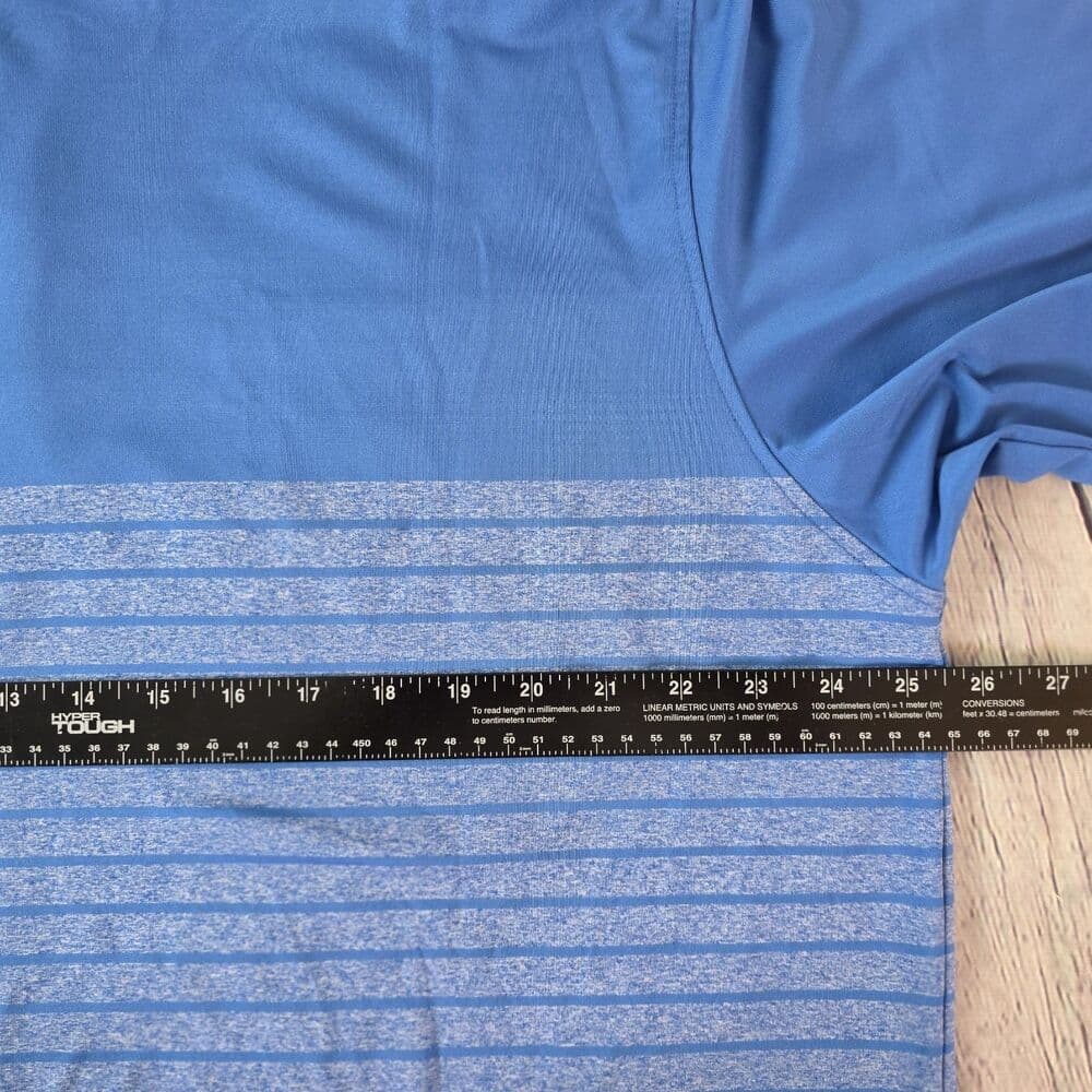 Footjoy 2022 Diamond Cup Men's XL Blue Striped Preformance S/S Polo Shirt - Thumbnail 6
