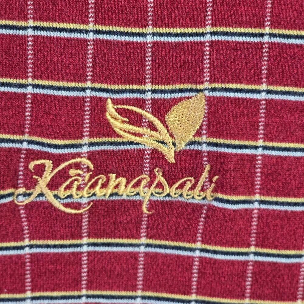 Tommy Bahama Men's Medium Red Kaanapali Resort Striped Short Sleeve Polo Shirt - Thumbnail 3