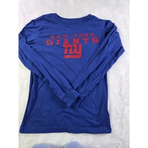 Team Apparel New York Giants Large‎ 12/14 Blue Long Sleeve T Shirt - Thumbnail 7