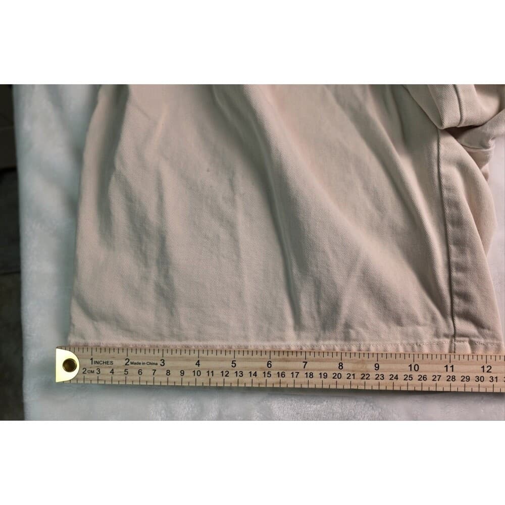 Polo Ralph Lauren Chino Flat Front‎ Cotton Men's 33 Shorts khaki (bleach stain) - Thumbnail 3