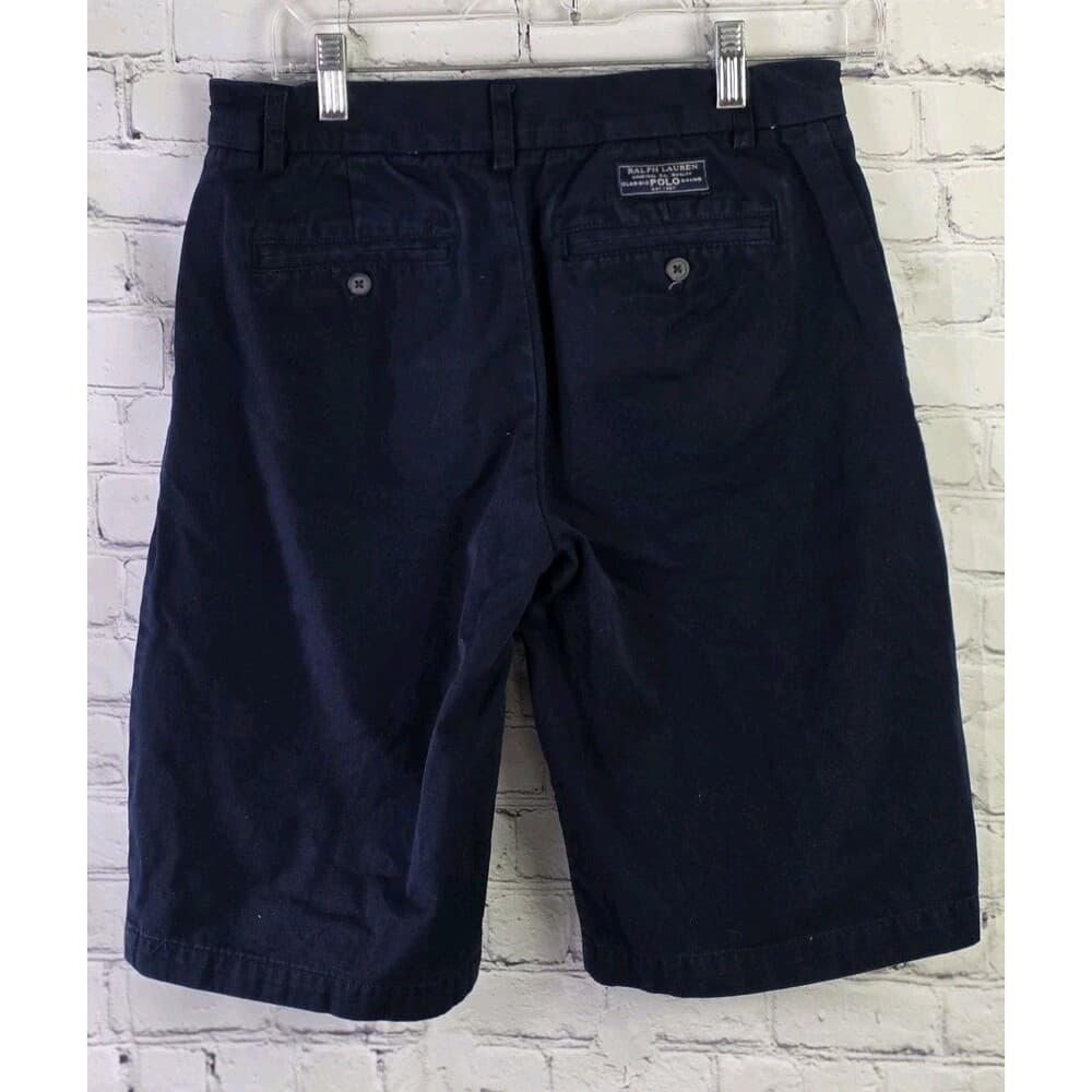 Polo Ralph Lauren Boys 18" Blue Twill Casual Classic Chino Shorts - Thumbnail 11