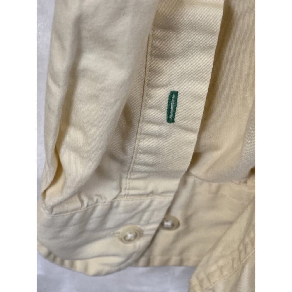Vintage Tommy Hilfiger‎ Men's XL Yellow Corduroy Long Sleeve Shirt - Thumbnail 5