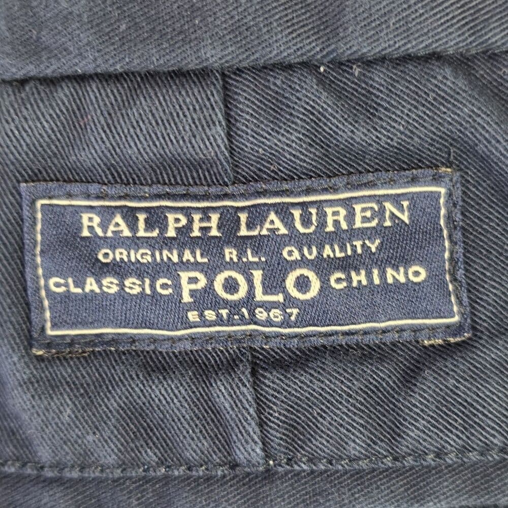 Polo Ralph Lauren Boys 18" Blue Twill Casual Classic Chino Shorts - Thumbnail 2