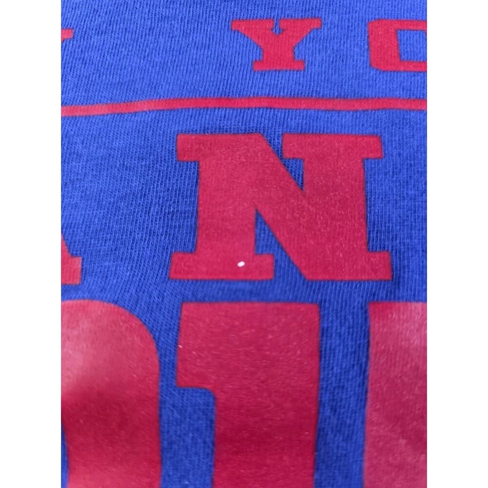 Team Apparel New York Giants Large‎ 12/14 Blue Long Sleeve T Shirt - Thumbnail 2