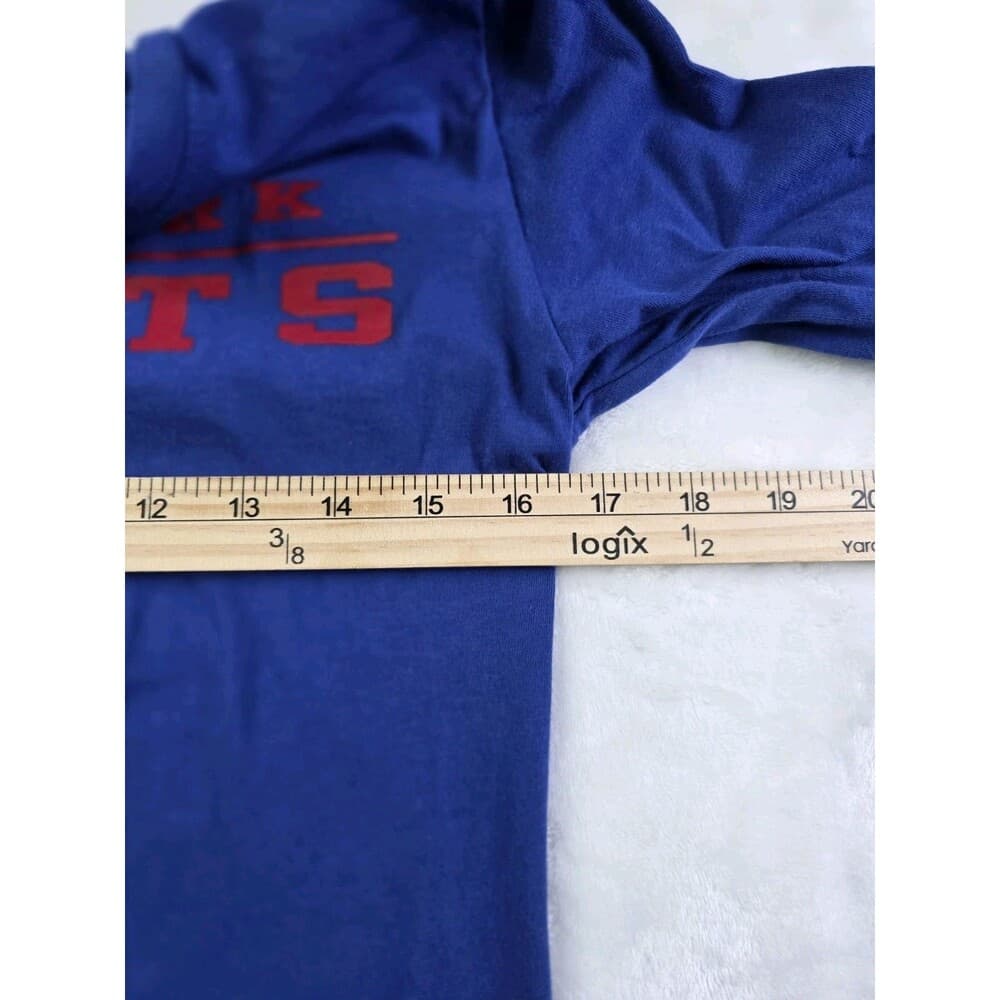 Team Apparel New York Giants Large‎ 12/14 Blue Long Sleeve T Shirt - Thumbnail 4
