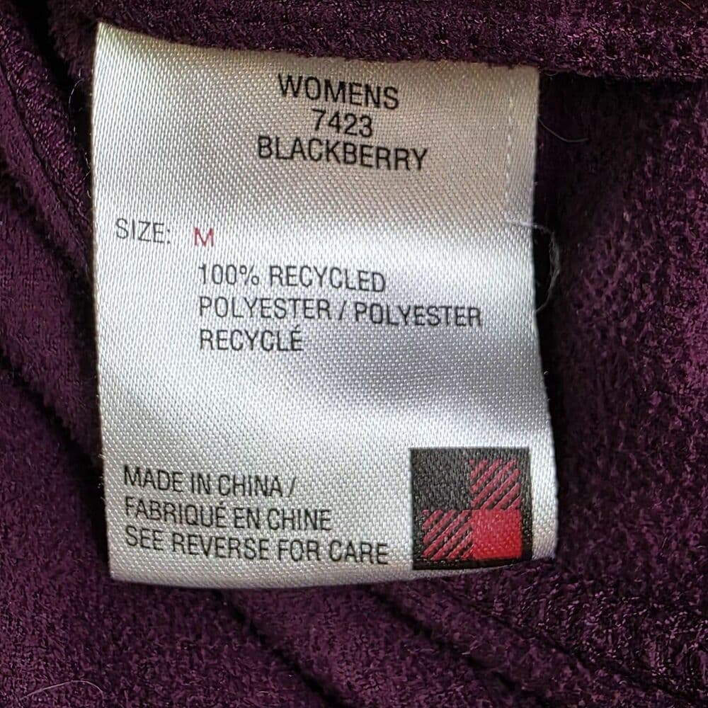 Woolrich Women's Medium Blackberry‎ Full Zip Fleece Jacket - Thumbnail 3