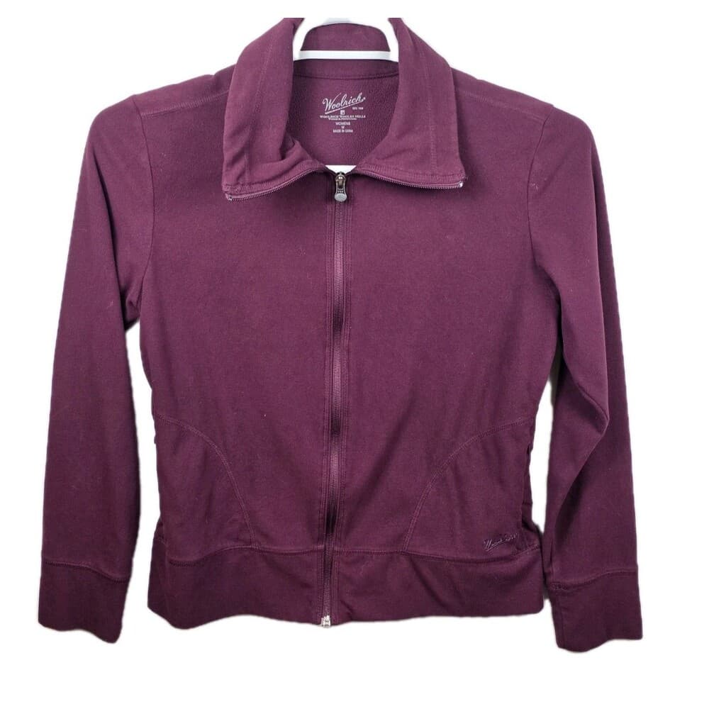 Woolrich Women's Medium Blackberry‎ Full Zip Fleece Jacket - Thumbnail 12