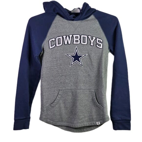 Dallas Cowboys Adult Small Blue & Gray Hoodie Sweatshirt - Thumbnail 10