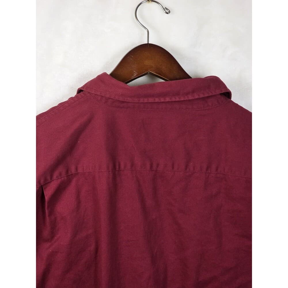 Wrangler Shirt Mens XXL Red Button Up Short‎ Sleeve Premium Quality - Thumbnail 5