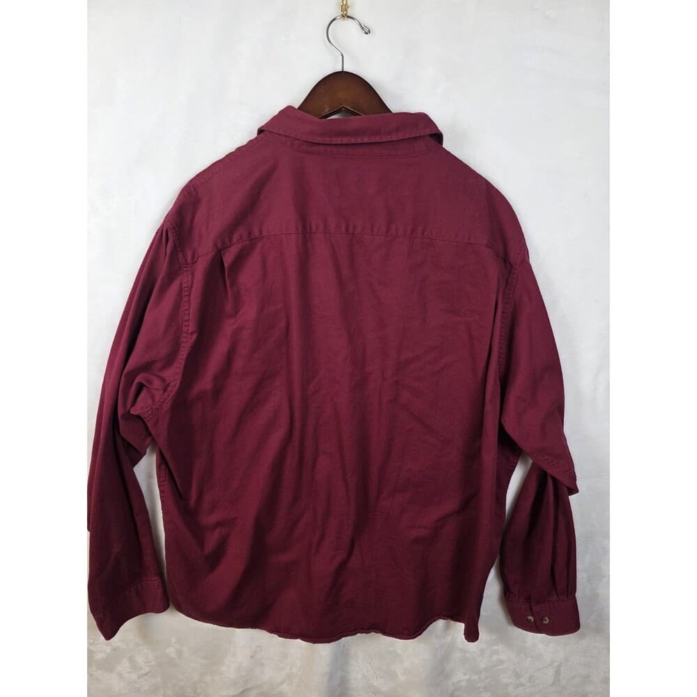 Wrangler Shirt Mens XXL Red Button Up Short‎ Sleeve Premium Quality - Thumbnail 4