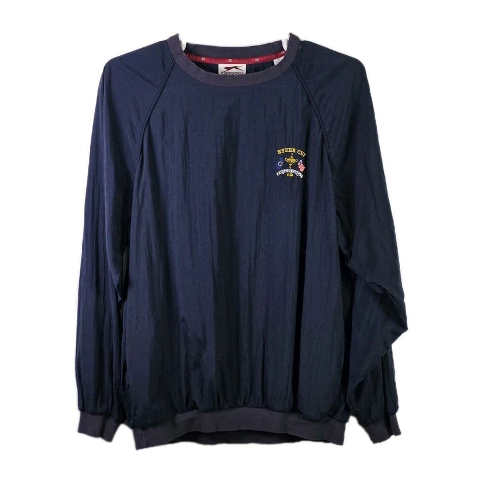 Slazenger Men's Large Blue Ryders Cup Golf Pullover - Thumbnail 9