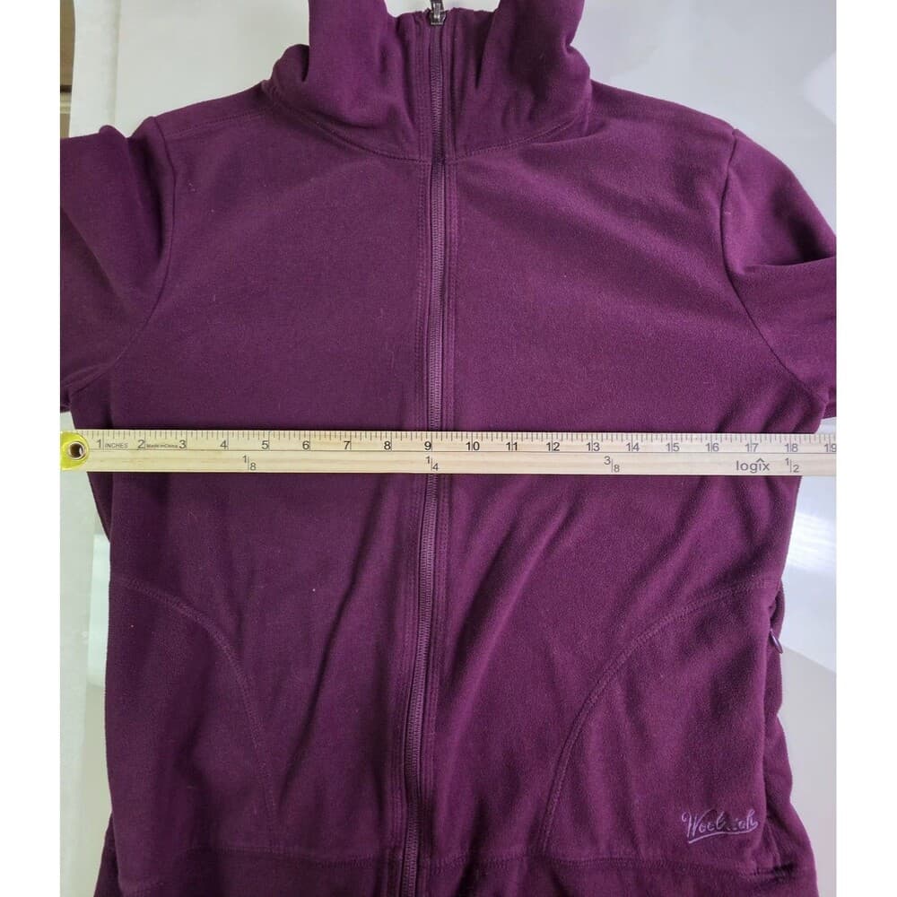 Woolrich Women's Medium Blackberry‎ Full Zip Fleece Jacket - Thumbnail 7