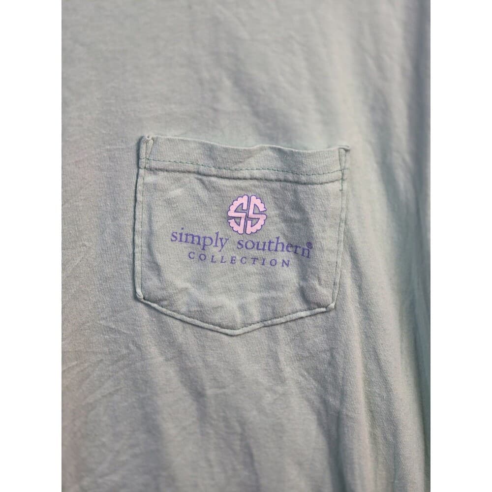Simply Southern Women's Medium Green Short Sleeve Graphic T-Shirt‎ - Thumbnail 2