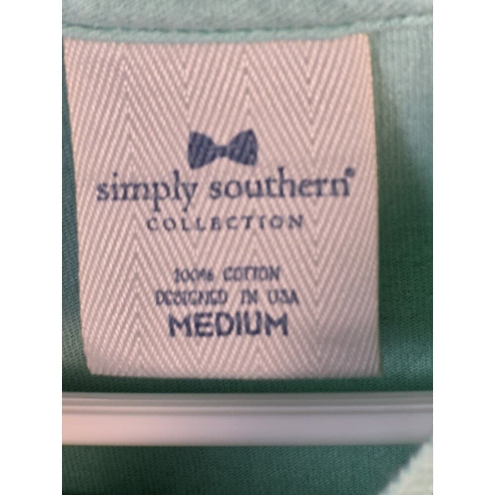 Simply Southern Women's Medium Green Short Sleeve Graphic T-Shirt‎ - Thumbnail 4