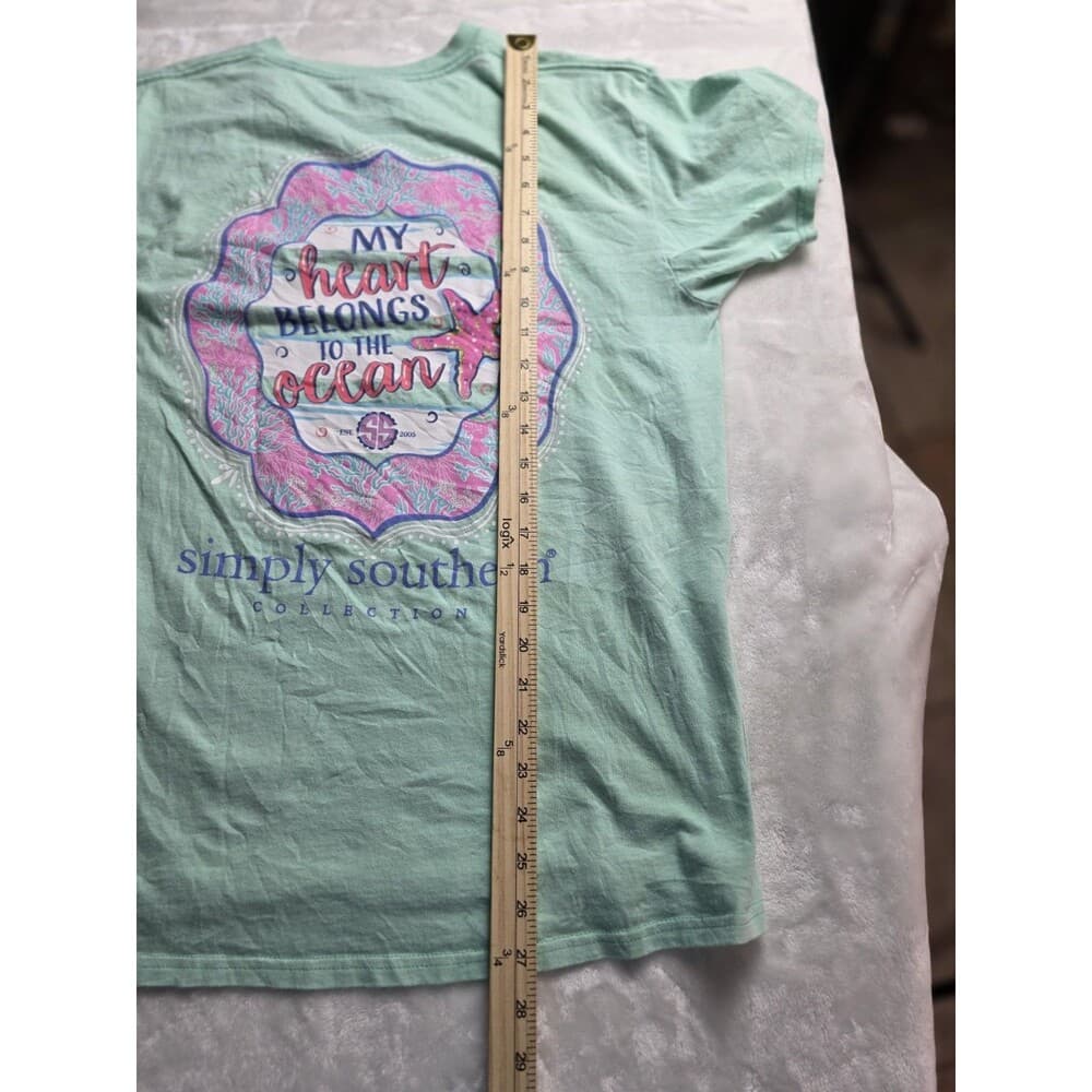 Simply Southern Women's Medium Green Short Sleeve Graphic T-Shirt‎ - Thumbnail 8