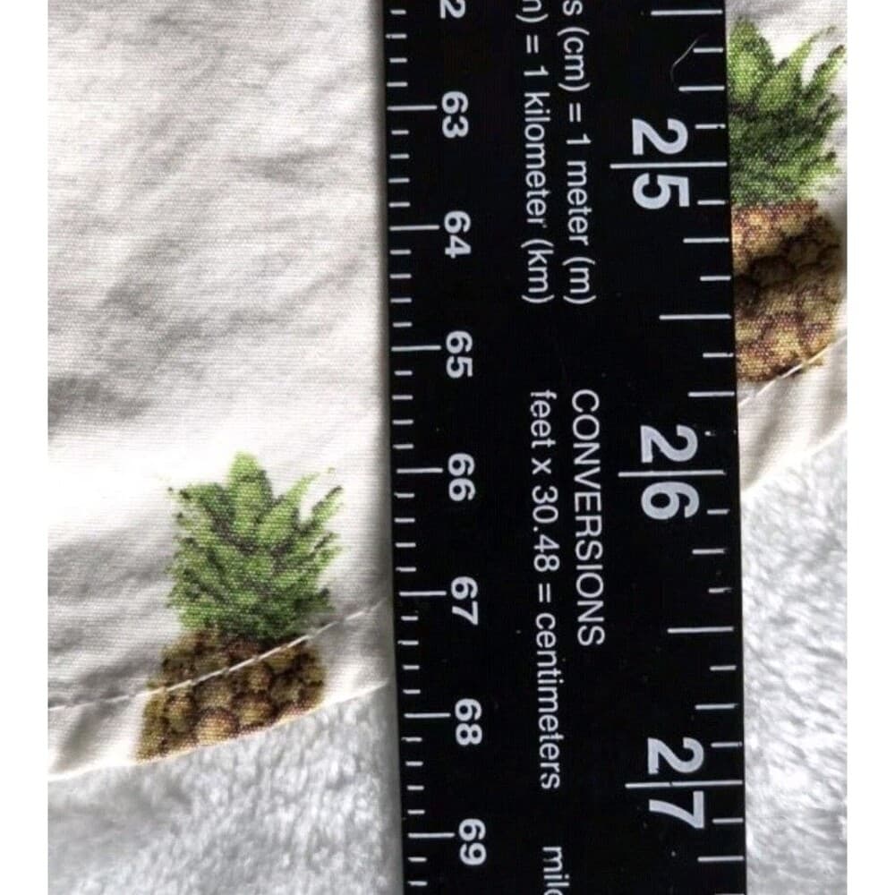 Denim‎ & Flower Ricky Singh Men's Small Slim Fit Pineapples Short Sleeve Shirt - Thumbnail 6
