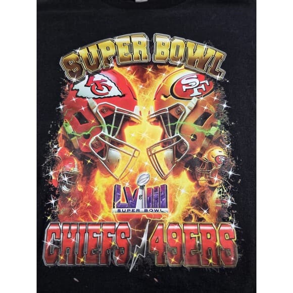 Super Bowl LV111 San Francisco‎ 49ers Vs Kansas City Chiefs Men's Size L - Thumbnail 10