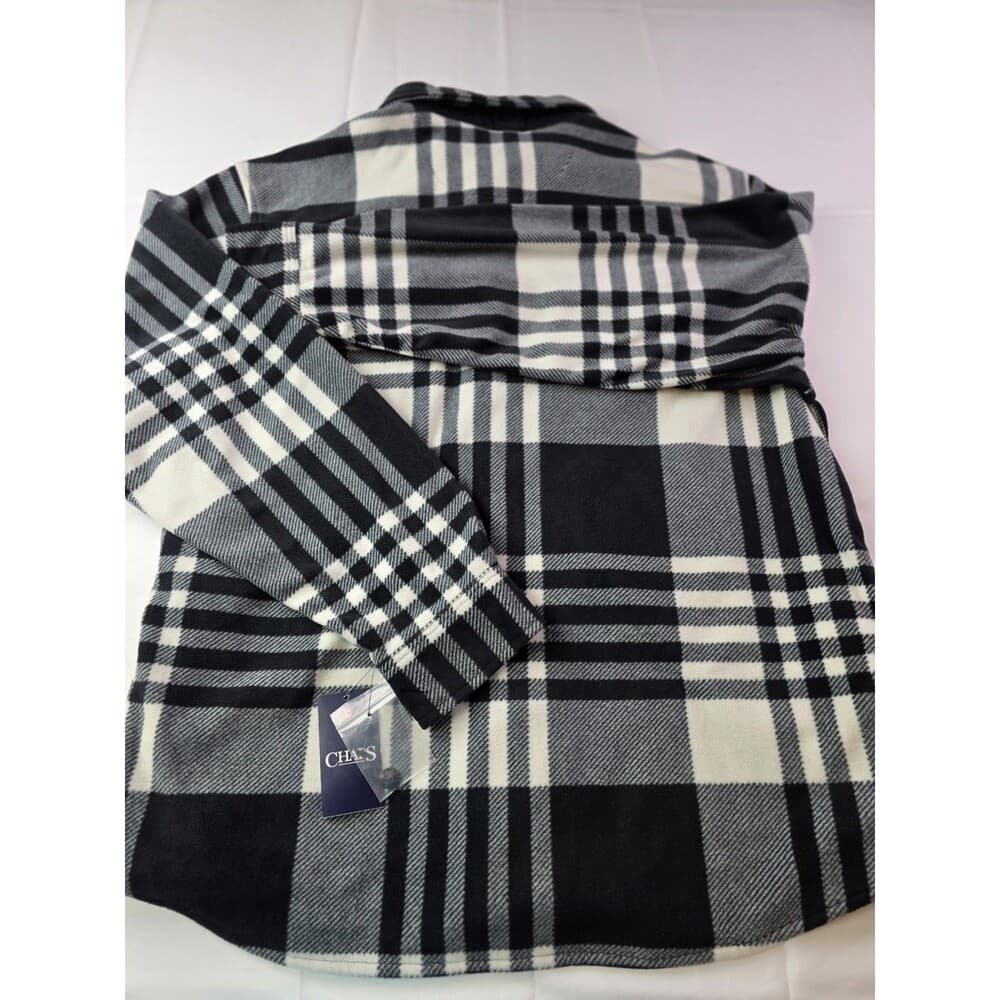 NWT Chaps Men's XL Plaid Flannel Long Sleeve Button Up‎ Shirt - Thumbnail 7