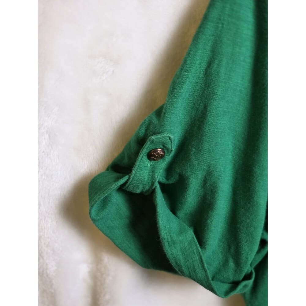Lauren Ralph Lauren Women's Size L‎ Green String Tie Top - Thumbnail 2