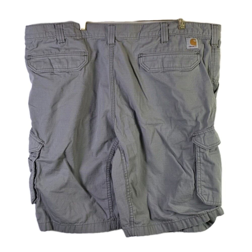 Carhartt Men's 42 Gray Relaxed Fit Workwear Cargo Shorts - Thumbnail 3