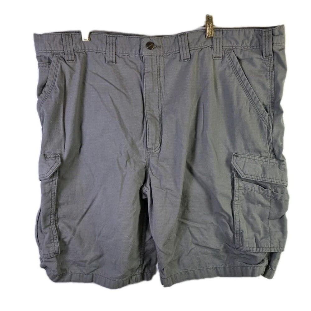 Carhartt Men's 42 Gray Relaxed Fit Workwear Cargo Shorts - Thumbnail 2