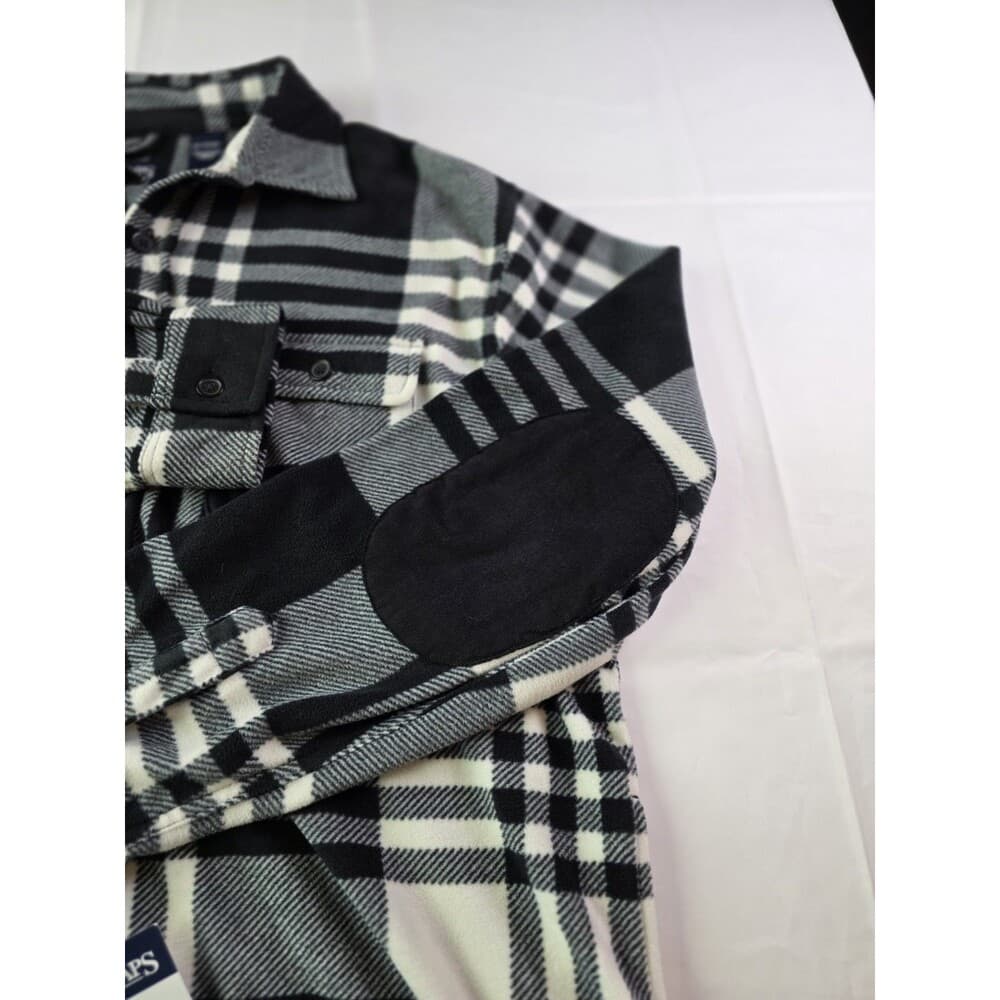 NWT Chaps Men's XL Plaid Flannel Long Sleeve Button Up‎ Shirt - Thumbnail 4