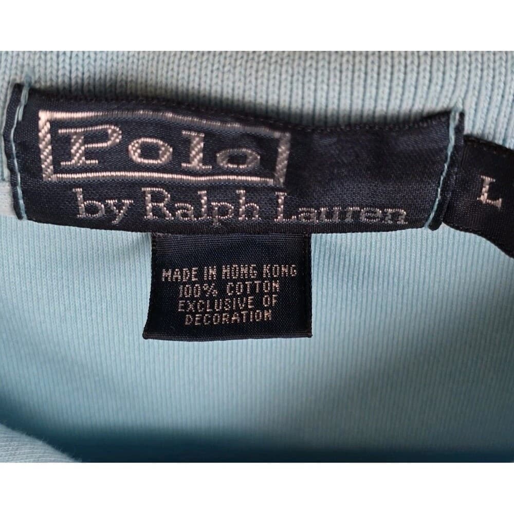 Polo Ralph Lauren Men’s Large Blue‎ Short Sleeve Shirt - Thumbnail 2