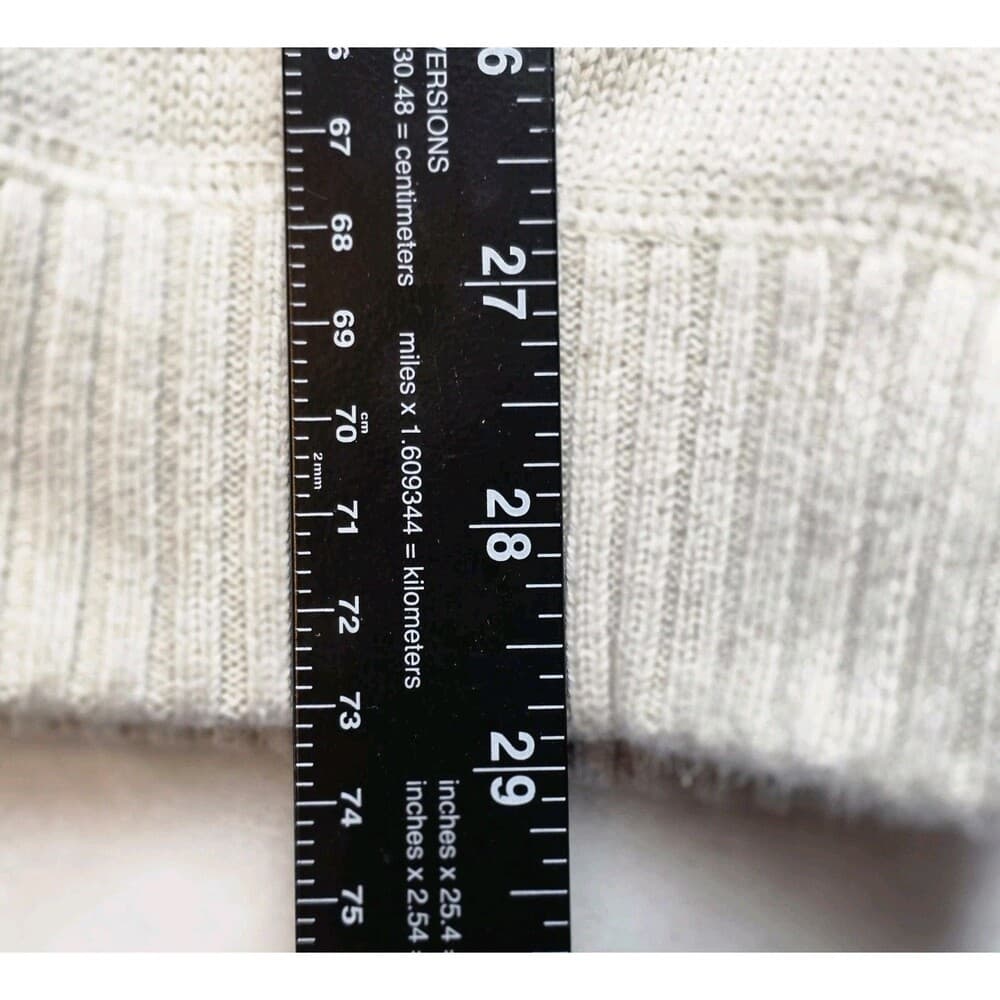Vintage Eddie‎ Bauer Men's XXL Beige Cotton Sweater - Thumbnail 4