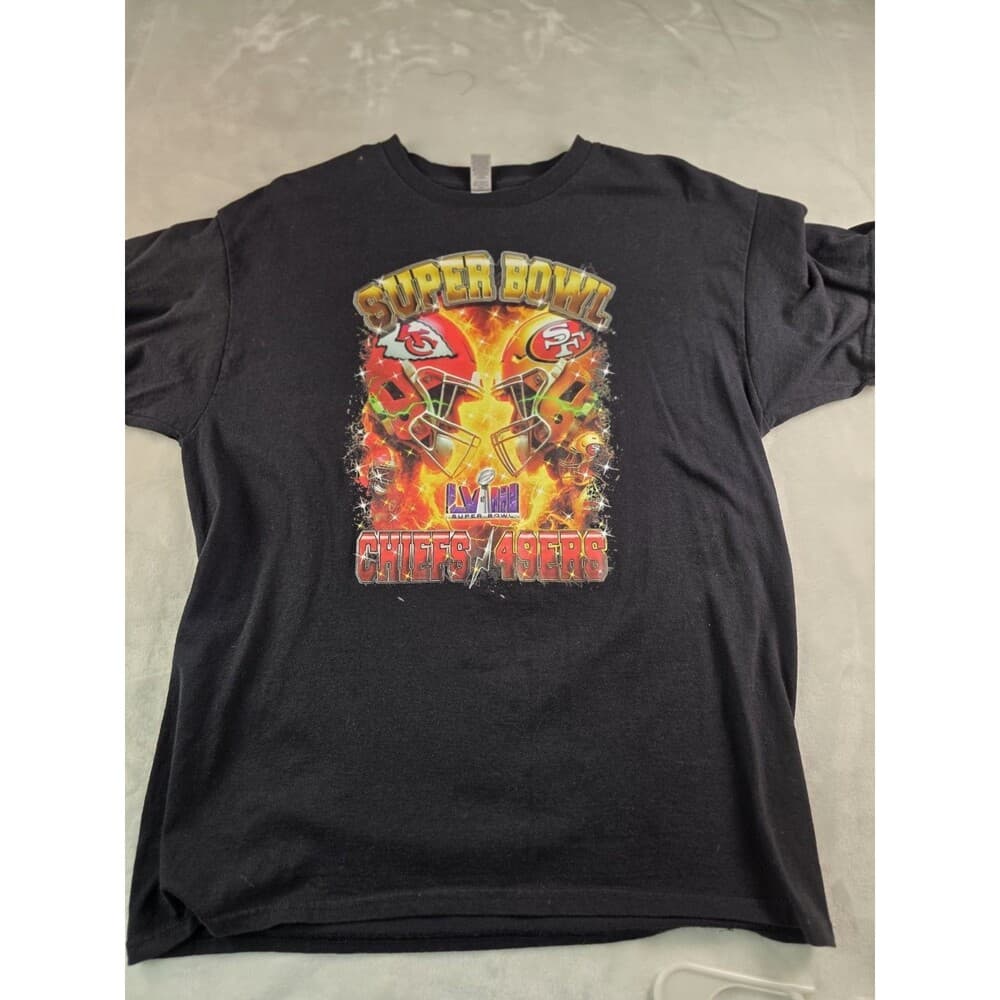 Super Bowl LV111 San Francisco‎ 49ers Vs Kansas City Chiefs Men's Size L - Thumbnail 2