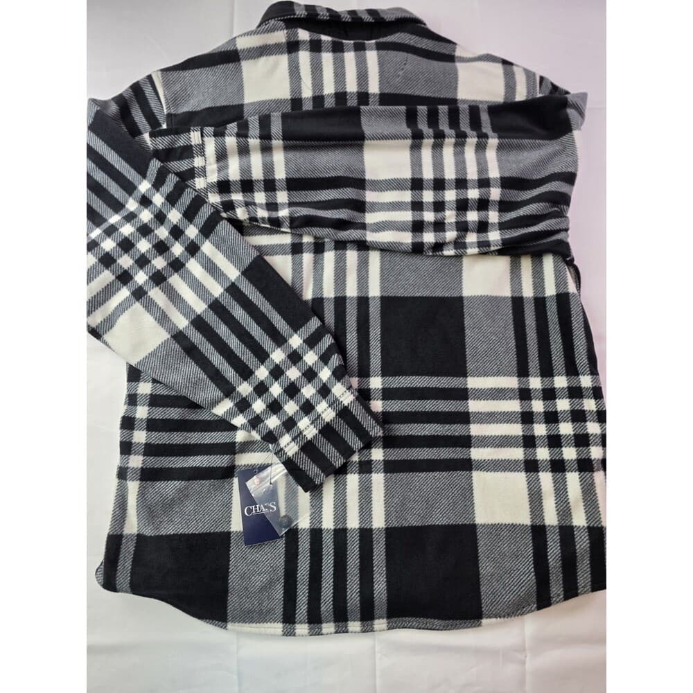 NWT Chaps Men's XL Plaid Flannel Long Sleeve Button Up‎ Shirt - Thumbnail 6
