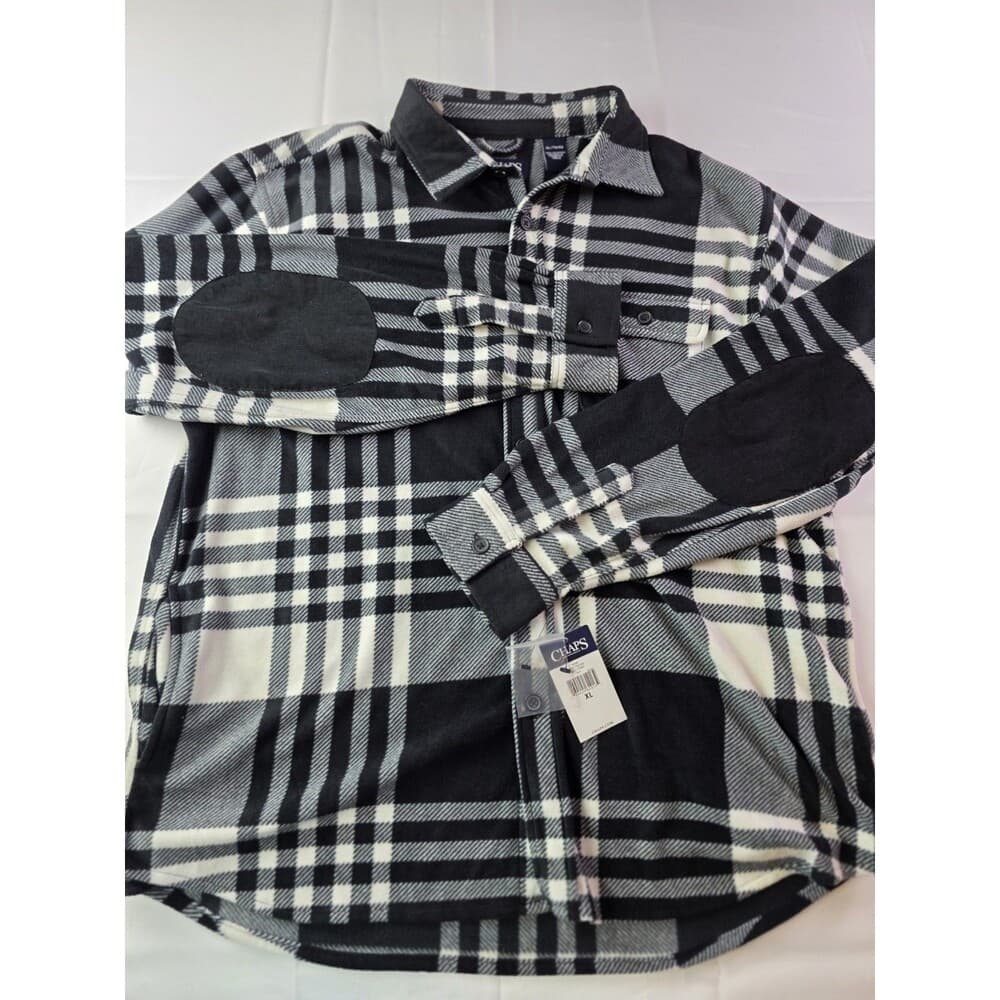 NWT Chaps Men's XL Plaid Flannel Long Sleeve Button Up‎ Shirt - Thumbnail 9