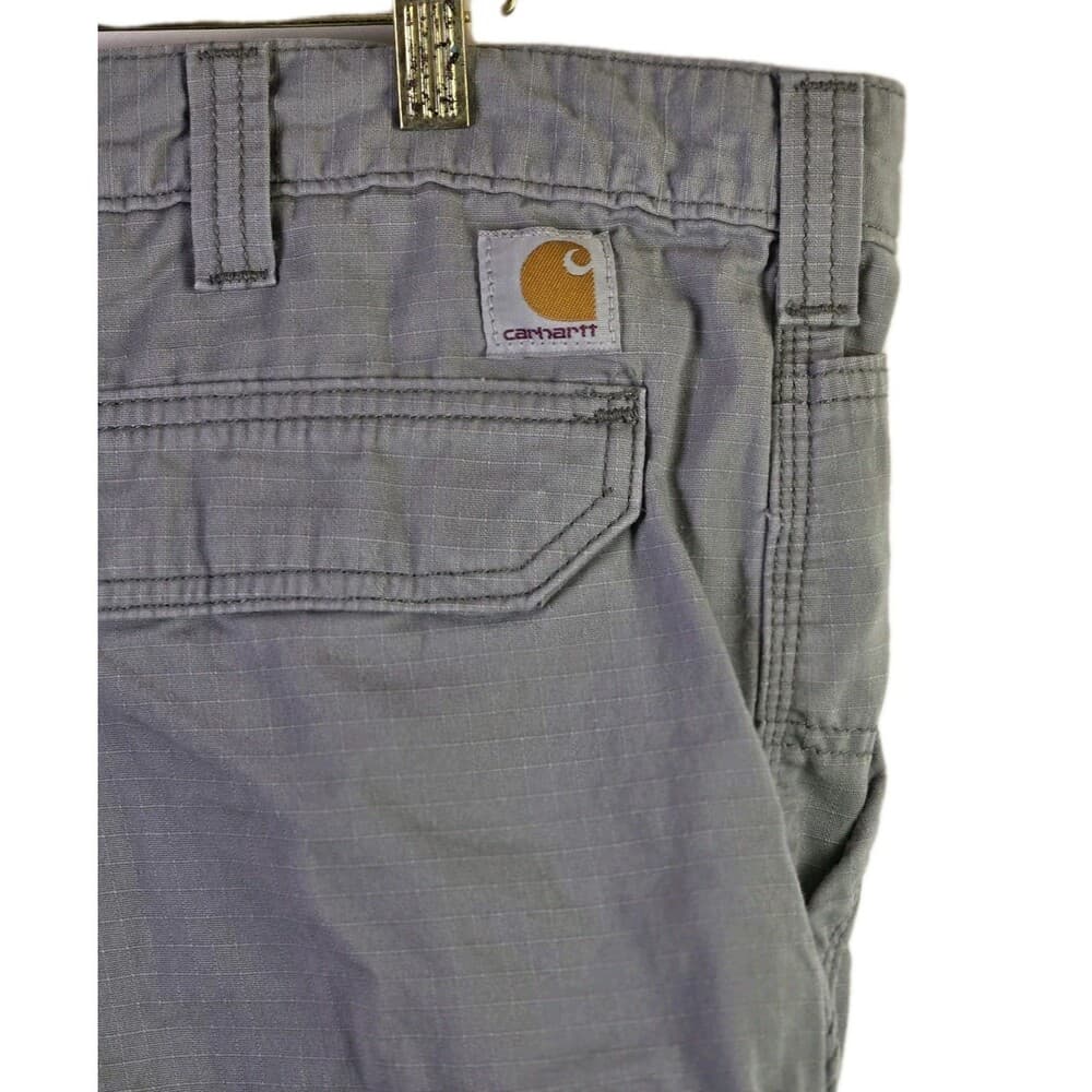 Carhartt Men's 42 Gray Relaxed Fit Workwear Cargo Shorts - Thumbnail 4