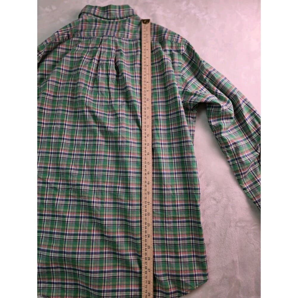 Polo Ralph Lauren Mens Size L Multicolor Plaid Long‎ Sleeve Button Up Cotton - Thumbnail 4