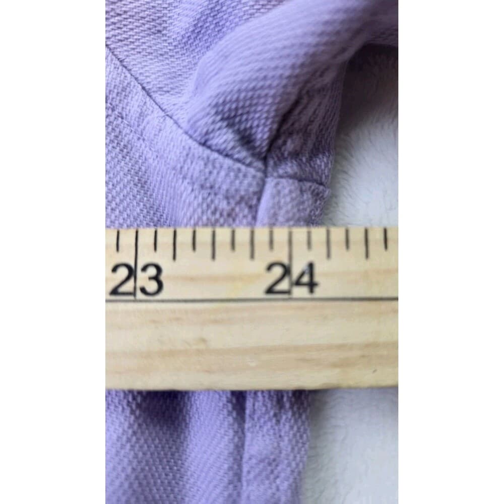 Calvin Klein Mens 17.5 Slim‎ Fit Purple Long Sleeve Button Up Shirt - Thumbnail 5