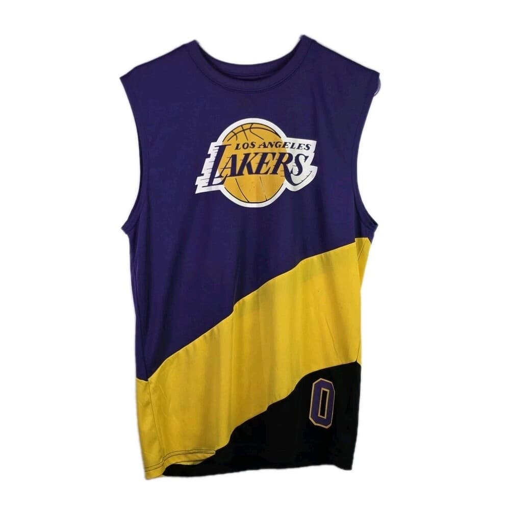 NBA Los Angeles Lakers Purple & Yellow Medium #8 Westbrook Jersey - Thumbnail 8