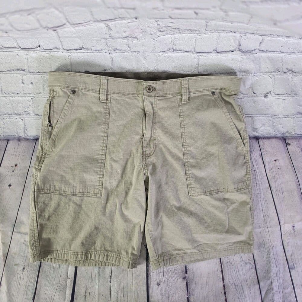 Weatherproof Men's 38 Birch Khaki Stretch Golf Shorts - Thumbnail 11
