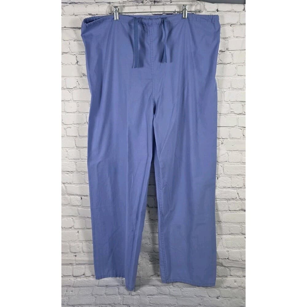 Unbranded Women's Large Blue Nursing Scrub Tops (2) UZ13150T - Thumbnail 6