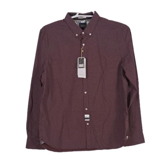 Denim & Flower Men’s XL Maroon Red Polka Dot Long Sleeve Button Up Shirt NWT - Thumbnail 11